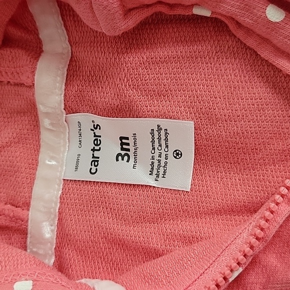 Carter's Baby Girl's Full-Zip Jacket - Picture 6 of 10